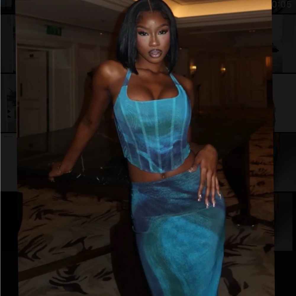 NWT Farai London Corset and Skirt Co-ord